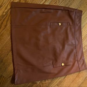 Loft Faux Leather Skirt